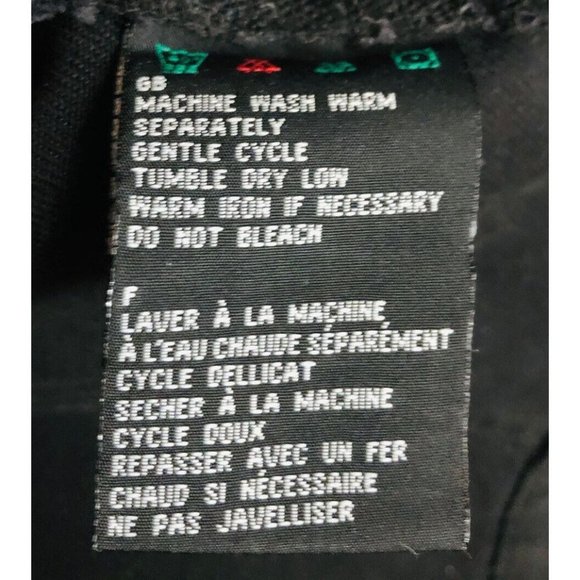 HARLEY Davidson womens black denim jacket sz XL Pockets, Zipper Arms, Embroidery - Picture 9 of 11